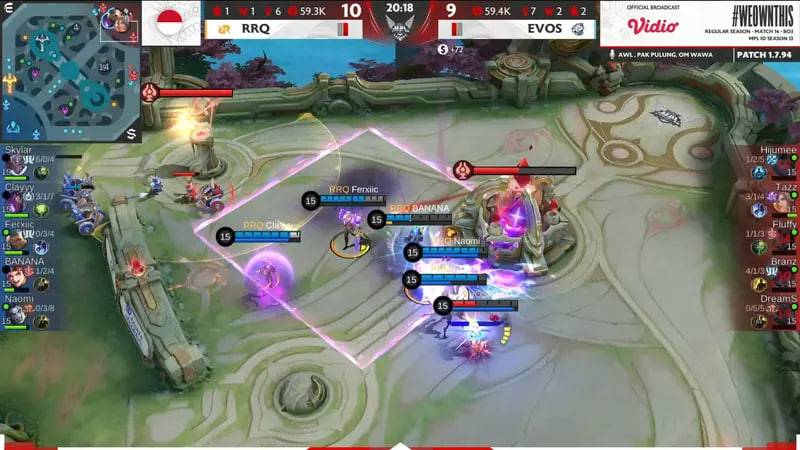 EVOS Berhasil Taklukkan ONIC