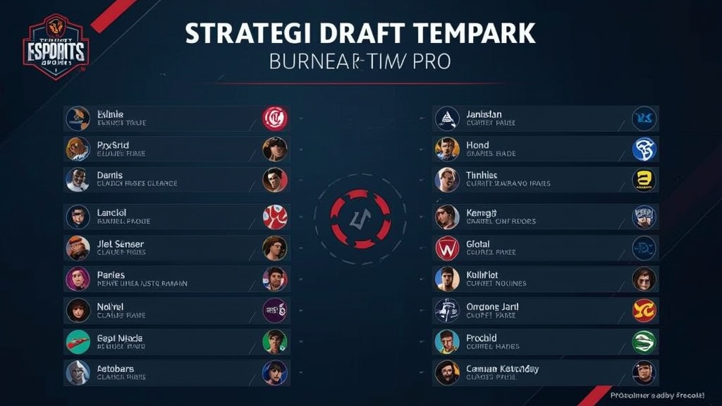strategi draft pick esports, turnamen esports global, pro player meta terbaru
